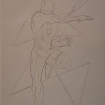 Mi Proyecto del curso: Ilustración para cómics: anatomía de un superhéroe DAREDEVIL. Ilustração tradicional, Design de personagens, Comic, Desenho a lápis, e Desenho anatômico projeto de Pau Ruiz Llinares - 10.11.2021