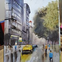 Mi Proyecto del curso: Paisajes urbanos en acuarela Ein Projekt aus dem Bereich Aquarellmalerei, Bildende Künste und Architektonische Illustration von casiopea_ - 10.11.2021