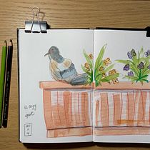 My project in Creative Watercolor Sketching for Beginners course. Traditional illustration, Sketching, Creativit, Drawing, Watercolor Painting, and Sketchbook project by Rina Fleisch - 11.11.2021