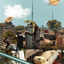 Lizard City (Tuquequelandia). Photograph, Photograph, Post-production, VFX, Photo Retouching, Fine-Art Photograph, Photographic Composition, and Photomontage project by Dennys Gonzalez - 11.14.2021