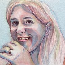 My project in Artistic Portrait with Watercolors course. Fine Arts, Painting, Watercolor Painting, and Portrait Drawing project by Anna W - 11.11.2021