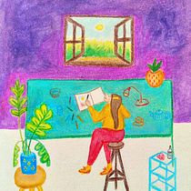 Colorful adventure. Traditional illustration, Sketching, Creativit, Drawing, Watercolor Painting, Sketchbook, and Gouache Painting project by Ariam Ur - Trazo y color - 07.01.2021