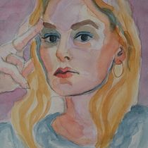 My final. Fine Arts, Painting, Watercolor Painting, and Portrait Drawing project by sjofnmaria - 05.04.2021