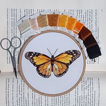 Meu projeto do curso: Técnicas de bordado realista. Embroider, and Traditional illustration project by Beatriz Oliveira - 11.12.2021