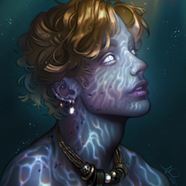 Mi Proyecto del curso: Iluminación y color para retratos digitales en Photoshop . Traditional illustration, Digital Illustration, and Digital Painting project by Andrea Hernández - 11.12.2021