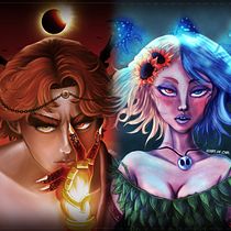 Mi Proyecto del Curso: Retratos digitales de fantasía con Photoshop. Traditional illustration, Drawing, Digital Illustration, Portrait Drawing, Digital Drawing, and Digital Painting project by Gabriel Saits - 11.09.2021