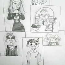 My project in Introduction to the Creation of Cartoon Style Characters course. Un projet de Dessin, Conception de personnages et Illustration traditionnelle de Ana Collado - 12.11.2021
