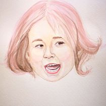 My project in Contemporary Portraiture in Watercolor course . Arte plastice, Pictura, Pictură în acuarelă și Desen de portret de nasten13ka - 11.13.2021