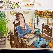 Mein Kursprojekt: Das Skizzenbuch als Erkundungsreise: Finde deinen Zeichenstil. Traditional illustration, Sketching, Creativit, Drawing, Watercolor Painting, Sketchbook, and Gouache Painting project by marion_hoepken - 11.13.2021
