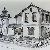 Admiralty Head. Sketching, Drawing, Watercolor Painting, Architectural Illustration, Sketchbook & Ink Illustration project by timsalcedo - 11.12.2021