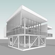 Mi Proyecto del curso: Diseño y modelado arquitectónico 3D con Revit. Projekt z dziedziny  Architektura, Architektura wnętrz,  Modelowanie 3D, Architektura c, frowa i Wizualizacja architektoniczna użytkownika Samantha Berdeja - 13.11.2021