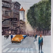 My project in Urban Landscapes in Watercolor course Ein Projekt aus dem Bereich Aquarellmalerei, Bildende Künste und Architektonische Illustration von Jean-Marc Hemelsoet - 14.11.2021