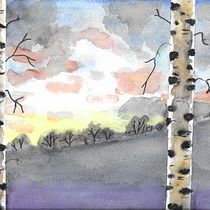 My project in Atmospheric Landscapes in Watercolor  course Ein Projekt aus dem Bereich Bildende Künste, Malerei und Aquarellmalerei von Julia C - 14.11.2021