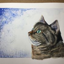 My project in Expressive Animal Portraits in Watercolor course. Un projet de Illustration traditionnelle, Aquarelle, Dessin réaliste et Illustration naturaliste de Liz Bruce - 05.11.2021