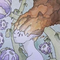Animalario botánico: "Bloom". Traditional illustration, Fine Arts, Painting, Drawing, Watercolor Painting, Botanical Illustration, Ink Illustration, and Naturalistic Illustration project by David Guajardo Espinoza - 11.10.2021