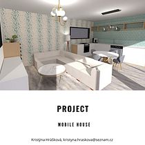 My project in Design of Functional Residential Spaces course. Arquitetura de interiores, Interiores, e Design de interiores projeto de Kristýna Hrášková - 15.11.2021