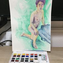 My project in The Human Figure in Watercolor course. Un progetto di Illustrazione tradizionale, Belle arti, Pittura, Pittura ad acquerello, Disegno realistico e Disegno anatomico di Rachel Allison - 15.11.2021