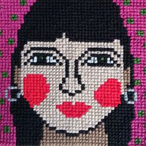 Mi Proyecto del curso: Creación de retratos en punto de cruz. Embroider, Decoration, and Crochet project by Natalia Fermoselle Martinez - 11.15.2021