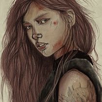 My project in Illustrated Portraits with Procreate course. Ilustração tradicional, Ilustração vetorial, Ilustração digital, e Desenho de retrato projeto de Sara Mornata - 15.11.2021