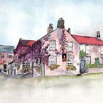My project in Architectural Sketching with Watercolor and Ink course. Sketching, Drawing, Watercolor Painting, Architectural Illustration, Sketchbook & Ink Illustration project by petra399 - 11.13.2021