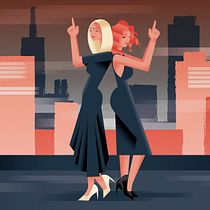 My project in Art Deco Style for Digital Illustration course. Traditional illustration, Fine Arts, Poster Design, and Digital Illustration project by Balázs Fekti - 11.16.2021