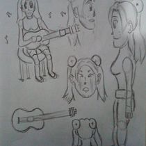 Meu projeto do curso: Desenho de personagens mangá do zero. Traditional illustration, Character Design, Comic, Pencil Drawing, Drawing, and Manga project by Camila Romão - 11.16.2021
