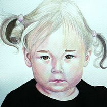 My project in Watercolor Portrait from a Photo course. Portrait Drawing, Traditional illustration, and Watercolor Painting project by nasten13ka - 11.16.2021