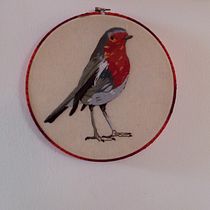 Mi Proyecto del curso: Pintar con hilo: técnicas de ilustración textil. Bordado, Ilustração tradicional, e Design têxtil projeto de mariposa_1526 - 18.02.2022