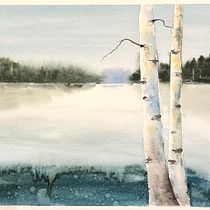My project in Atmospheric Landscapes in Watercolor  course Ein Projekt aus dem Bereich Bildende Künste, Malerei und Aquarellmalerei von lizbethkay - 17.11.2021