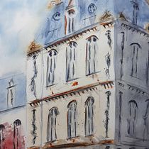 Meu projeto do curso: Desenho arquitetônico com aquarela e tinta. Sketching, Drawing, Watercolor Painting, Architectural Illustration, Sketchbook & Ink Illustration project by alecsandergm - 11.10.2021