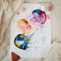 My project in Modern Watercolor Techniques course. Fine Arts, Painting, Traditional illustration, and Watercolor Painting project by adri_1203 - 11.17.2021