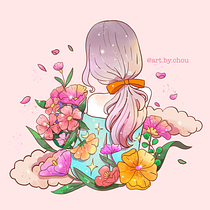 My project in Fantasy Illustration in Your Own Style course. Traditional illustration, Drawing, Digital Illustration, Watercolor Painting, and Color Theor project by danglinhchau - 11.17.2021