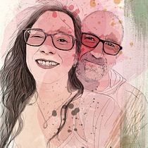 Mi Proyecto del curso: Técnicas de ilustración con acuarela digital. Un progetto di Illustrazione tradizionale, Illustrazione digitale, Pittura ad acquerello, Disegno di ritratti e Disegno digitale di Alba Aguadé - 30.09.2020