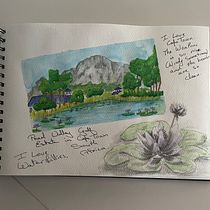 My project in Watercolor Travel Journal course. Watercolor Painting, Sketchbook, Traditional illustration, and Architectural Illustration project by Freda Coetzee - 11.18.2021