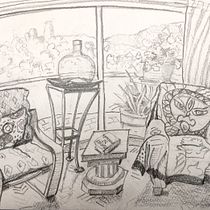 Mi Proyecto del curso: Perspectiva artística: espacios desde tu punto de vista. Un projet de Illustration traditionnelle, Architecture, Dessin et Illustration architecturale de mhd21 - 18.11.2021