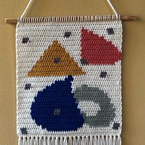 Meu projeto do curso: Intarsia crochê: teça suas tapeçarias. Un progetto di Interior Design, Fiber Art, DIY e Uncinetto di Vera Rodrigues - 18.11.2021