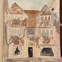 My project in Architectural Sketching with Watercolor and Ink course. Sketching, Drawing, Watercolor Painting, Architectural Illustration, Sketchbook & Ink Illustration project by athomedana - 11.18.2021