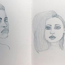 Rheba's Final Project in Portrait Sketchbooking: Explore the Human Face course . % Rheba tarafından hazırlanan Eskiz çizimi, Çizim, Portre Çizimi, Sanatsal Çizim, Ve Eskiz defteri projesi - 11.18.2021