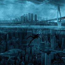 The guardians of  under New York. Een project van Fotografie, Collage, Retoucheren van foto's, Artistieke fotografie, Fotografische compositie y Fotomontage van Luis Lopes - 20.11.2021