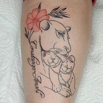 Mi Proyecto del curso: Tatuaje botánico con puntillismo. Un progetto di Illustrazione tradizionale, Design di tatuaggi e Illustrazione botanica di vanessa_espinoza_herrera96 - 20.11.2021