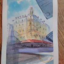 Il mio progetto del corso: Disegno architettonico con acquerello e inchiostro. Sketching, Drawing, Watercolor Painting, Architectural Illustration, Sketchbook & Ink Illustration project by Chiara Maria - 11.21.2021