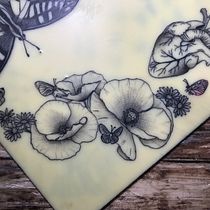 Mi Proyecto del curso: Tatuaje botánico con puntillismo. Un progetto di Illustrazione tradizionale, Design di tatuaggi e Illustrazione botanica di Paula Marcé Jo - 21.11.2021