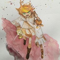 Mon projet du cours : Illustration manga à l'aquarelle. Projekt z dziedziny Trad, c, jna ilustracja, R, sunek, Malowanie akwarelą i Manga użytkownika julinote - 20.11.2021