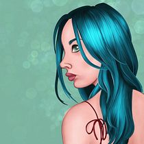 Mon projet du cours : Portrait de personnages féminins avec Procreate. Projekt z dziedziny Trad, c, jna ilustracja, Ilustracja c, frowa, R, sunek c i frow użytkownika Dominique Breuer - 21.11.2021