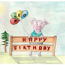 My project in Animal Characters in Watercolor for Children’s Books course. Traditional illustration, Fine Arts, Painting, Drawing, Watercolor Painting, Children's Illustration, and Narrative project by sonja_horn_nbg - 11.21.2021