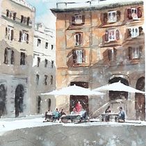 Il mio progetto del corso: Tecniche moderne di acquerello paesaggistico. Un progetto di Pittura e Pittura ad acquerello di Cristina - 21.11.2021