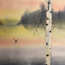 My project in Atmospheric Landscapes in Watercolor  course Ein Projekt aus dem Bereich Bildende Künste, Malerei und Aquarellmalerei von Karen Fung - 21.11.2021