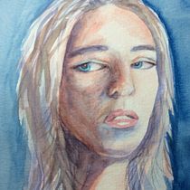 My project in Artistic Portrait with Watercolors course. Fine Arts, Painting, Watercolor Painting, and Portrait Drawing project by klaaslinda - 11.21.2021