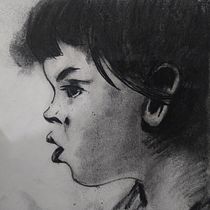 Mi Proyecto del curso: Retrato artístico al carboncillo: creando atmósferas. Ilustração tradicional, Artes plásticas, Desenho, Desenho de retrato, Desenho realista, e Desenho artístico projeto de Andres Lopez - 22.11.2021