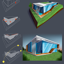 Meu projeto do curso: Sketching para arquitetura com Procreate. Arquitetura, Esboçado, Ilustração digital, Arquitetura digital e Ilustração arquitetônica projeto de Paula Eduarda C. Moraes - 26.11.2021